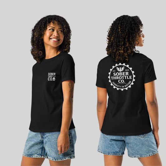 Sobriety in Motion Women’s Relaxed T-Shirt