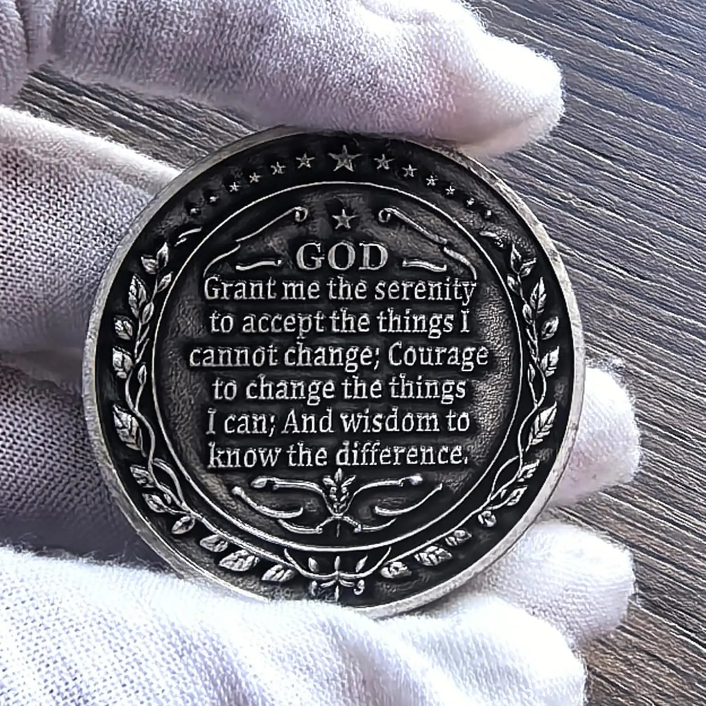Serenity Peace Within The Storm Sobriety Chip