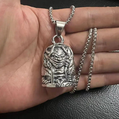 Motorcycle Devil Cage Bell Pendant