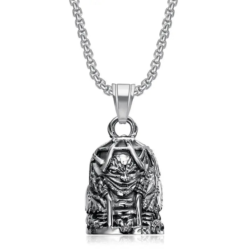 Motorcycle Devil Cage Bell Pendant