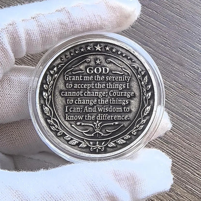 Serenity Peace Within The Storm Sobriety Chip