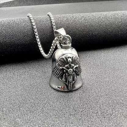 Archangel Motorcycle Bell Pendant