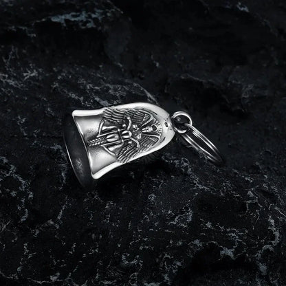 Motorcycle Angel Wings Bell Pendant